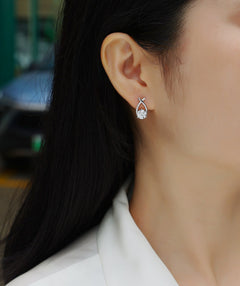 1Happy Encounter - Fashionable And Luxurious Diamond Jewelry Set With 1-carat Moissan Diamond S925 Sterling Silver And Platinum-plated Stud Earrings Prohibit Tk Sales - The Best Shop 4U