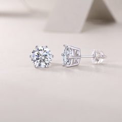 1Years Quiet Good Luxury Fashion Diamond Earrings Stud Mosan Diamond Silver Jewelry Prohibit TK Sales - The Best Shop 4U