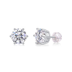 1Years Quiet Good Luxury Fashion Diamond Earrings Stud Mosan Diamond Silver Jewelry Prohibit TK Sales - The Best Shop 4U