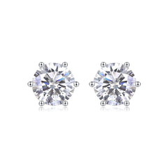 1Years Quiet Good Luxury Fashion Diamond Earrings Stud Mosan Diamond Silver Jewelry Prohibit TK Sales - The Best Shop 4U