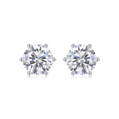 1Years Quiet Good Luxury Fashion Diamond Earrings Stud Mosan Diamond Silver Jewelry Prohibit TK Sales - The Best Shop 4U