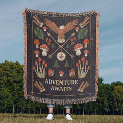 Adventure Awaits - Woven Blanket - The Best Shop 4U