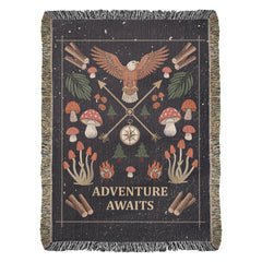 Adventure Awaits - Woven Blanket - The Best Shop 4U