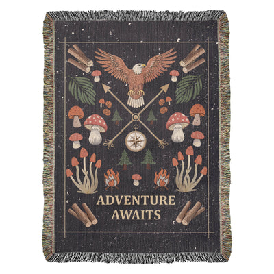 Adventure Awaits - Woven Blanket - The Best Shop 4U