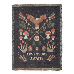 Adventure Awaits - Woven Blanket - The Best Shop 4U