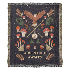 Adventure Awaits - Woven Blanket - The Best Shop 4U