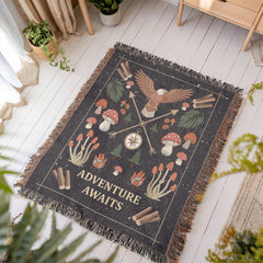 Adventure Awaits - Woven Blanket - The Best Shop 4U