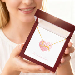 All We Need - Scripted Love Necklace - The Best Shop 4U