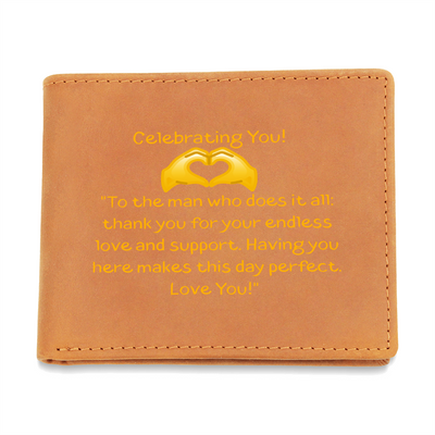Celebrating You - Leather Wallet