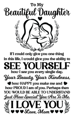 To My Beautiful Daughter – Leather Journal