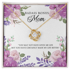 To My Bonus Mom - You Made My Life Better - Necklace