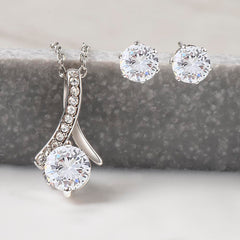 You Are My Sparkle - Alluring Beauty Necklace and Earring Set