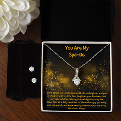 You Are My Sparkle - Alluring Beauty Necklace and Earring Set