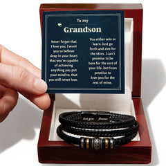 Last Forever Love You Forever (To My Grandson) – Bracelet