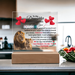 To My Daughter Old Lion – Acrylic Square