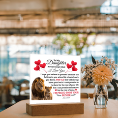 To My Daughter Old Lion – Acrylic Square