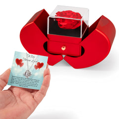 To My Forever Love - Rose Box and Love knot Necklace