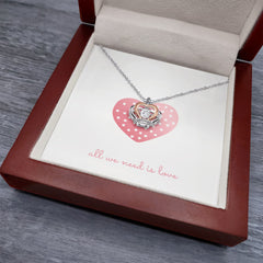 All We Need - Crown Pendant Necklace