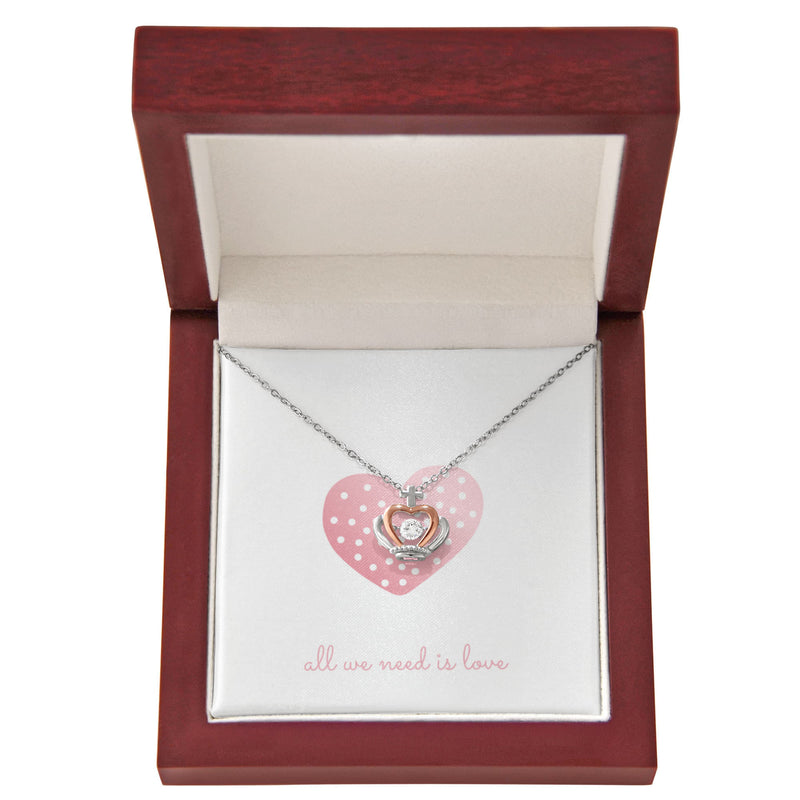 All We Need - Crown Pendant Necklace