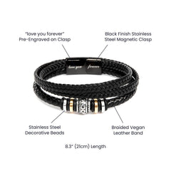 Being Special - Mens Leather Bracelet - The Best Shop 4U