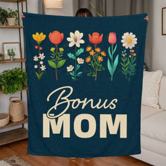 Bonus Mom – Jersey Fleece Blanket - The Best Shop 4U