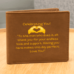 Celebrating You - Leather Wallet - The Best Shop 4U