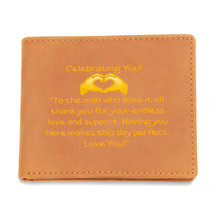 Celebrating You - Leather Wallet - The Best Shop 4U