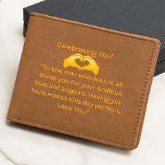 Celebrating You - Leather Wallet - The Best Shop 4U