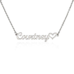Classic Heart Style Name Necklace - The Best Shop 4U