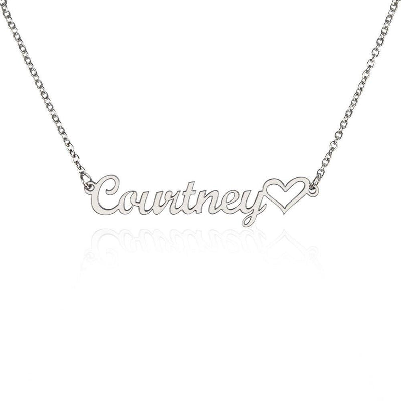 Classic Heart Style Name Necklace - The Best Shop 4U