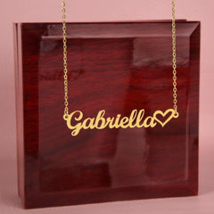 Classic Heart Style Name Necklace - The Best Shop 4U