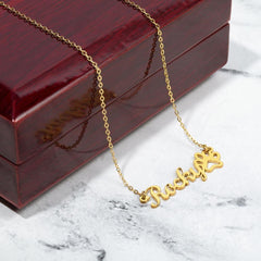 Classic Pet Paw Print Name Necklace - The Best Shop 4U