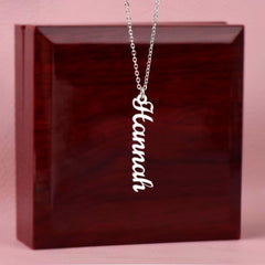 Classic Vertical Name Necklace - The Best Shop 4U