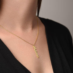 Classic Vertical Name Necklace - The Best Shop 4U