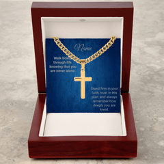 Cuban Chain Cross - Walk Boldly - The Best Shop 4U