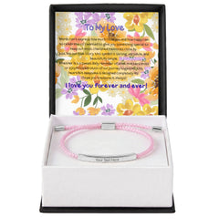 Custom Engraved Bar Bracelet - For Her - The Best Shop 4U