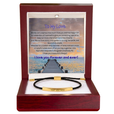 Custom Engraved Bar Bracelet - For Him - The Best Shop 4U