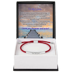 Custom Engraved Bar Bracelet - For Him - The Best Shop 4U