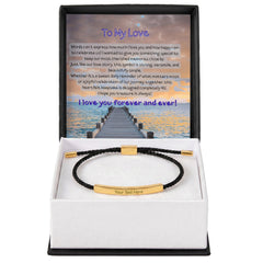 Custom Engraved Bar Bracelet - For Him - The Best Shop 4U