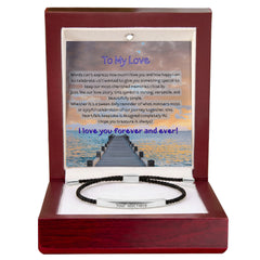 Custom Engraved Bar Bracelet - For Him - The Best Shop 4U