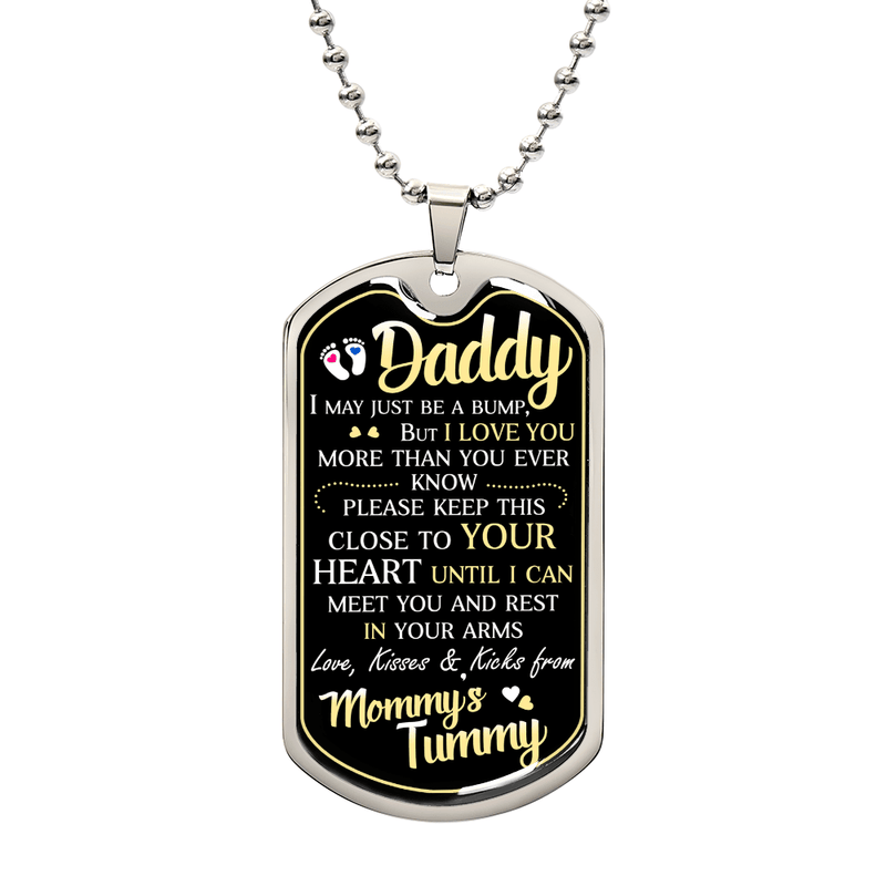 Dad To Be - Dog Tag Necklace - The Best Shop 4U