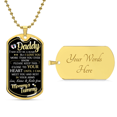 Dad To Be - Dog Tag Necklace - The Best Shop 4U