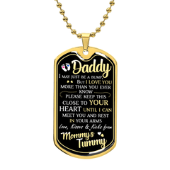 Dad To Be - Dog Tag Necklace - The Best Shop 4U