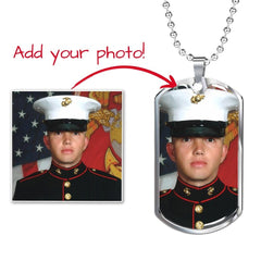 Dog Tag Necklace with Engraving - Add Your Photo - The Best Shop 4U