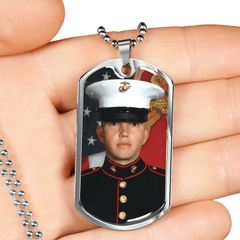Dog Tag Necklace with Engraving - Add Your Photo - The Best Shop 4U