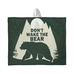 Don't Wake the Bear – Hooded Sherpa Fleece Blanket - The Best Shop 4U