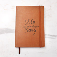 Engraved Leather Journal - My Story - The Best Shop 4U