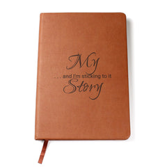 Engraved Leather Journal - My Story - The Best Shop 4U