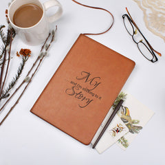 Engraved Leather Journal - My Story - The Best Shop 4U