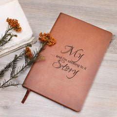 Engraved Leather Journal - My Story - The Best Shop 4U